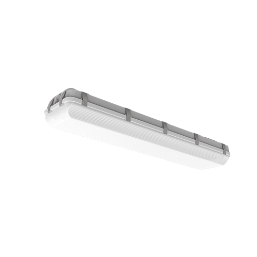 4 Foot 200W Wide Style Vapor-Seal LED Luminaire, with EM Battery Backup