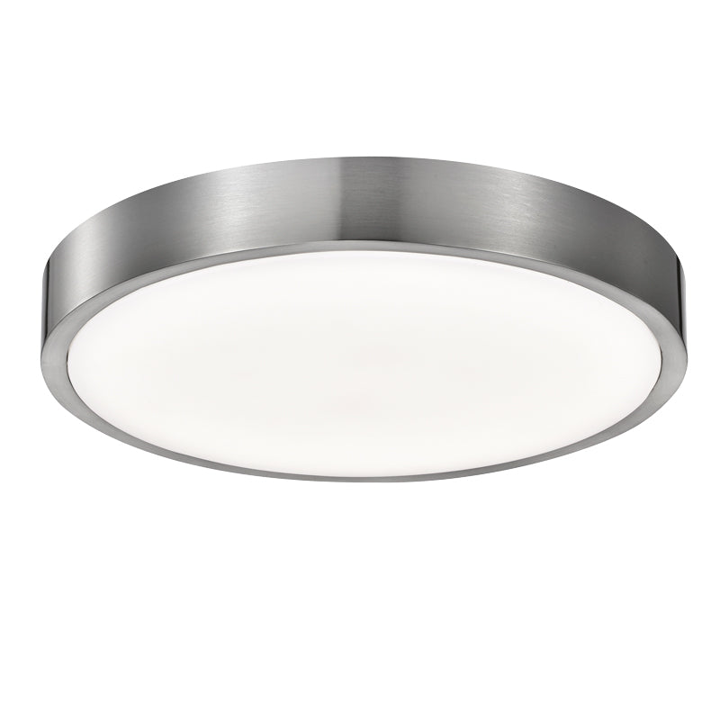 14 in. LED Ceiling Flush Mount Light 3000K (Satin Nickel Finish)