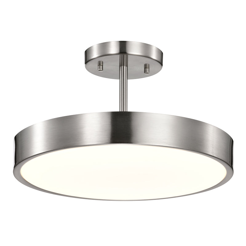 14 in. LED Ceiling Pendant Light 3000K (Satin Nickel Finish)