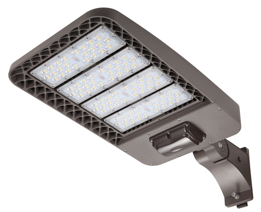 200W LED Area Light Luminaire, 4000K, 120-277V, Dark Bronze