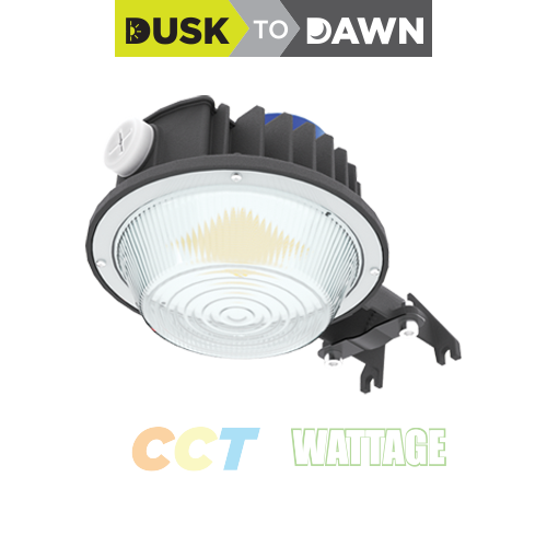 LED Dusk-to-Dawn Barn Light with CCT, Wattage Selector (72/96/120W), with Photocell Sensor