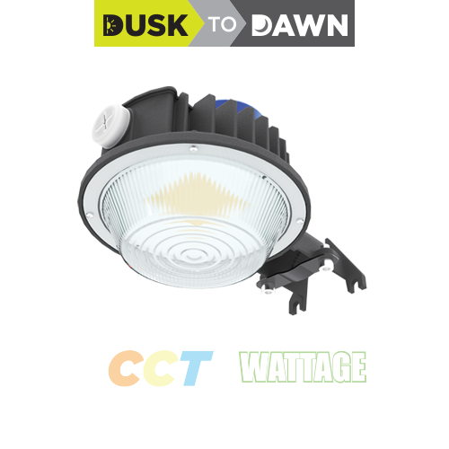 LED Dusk-to-Dawn Barn Light with CCT, Wattage Selector (36/48/60W), with Photocell Sensor