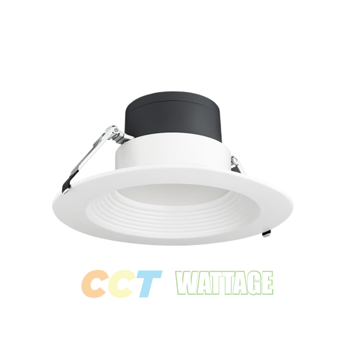 8" LED Commercial Grade Recessed Downight with CCT and Wattage Selector