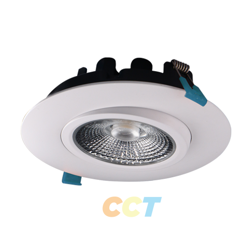 6” LED Round Can-less Gimbal Downlight with CCT Selector