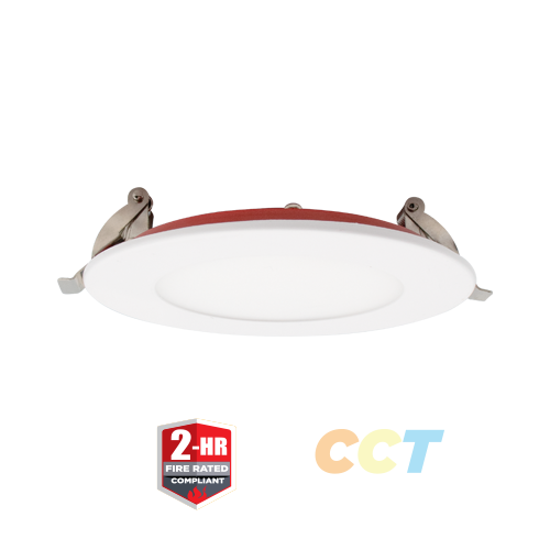 4" LED Fire Rated Compliant Slim Downlight with CCT Selector