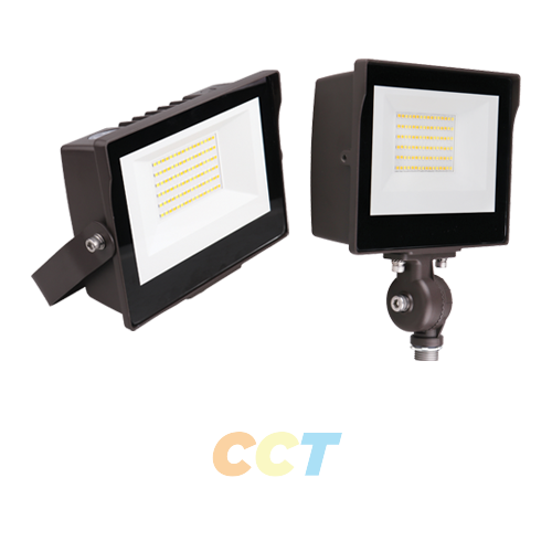 15W LED Flood Light Luminaire with CCT Selector, with photocell sensor (Knuckle Mount)