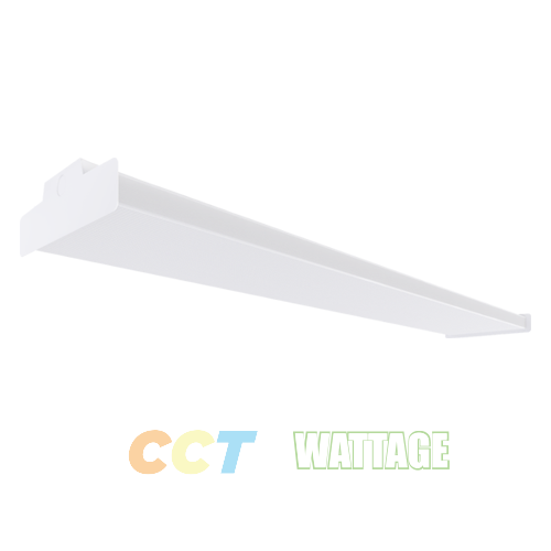 4 Foot LED Wraparound Luminaire with CCT and Wattage Selector