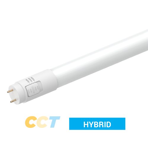 4 Foot LED T8 Hybrid Tube (Type A+B) with CCT Selector (3000K/4000K/5000K) 25-Pack